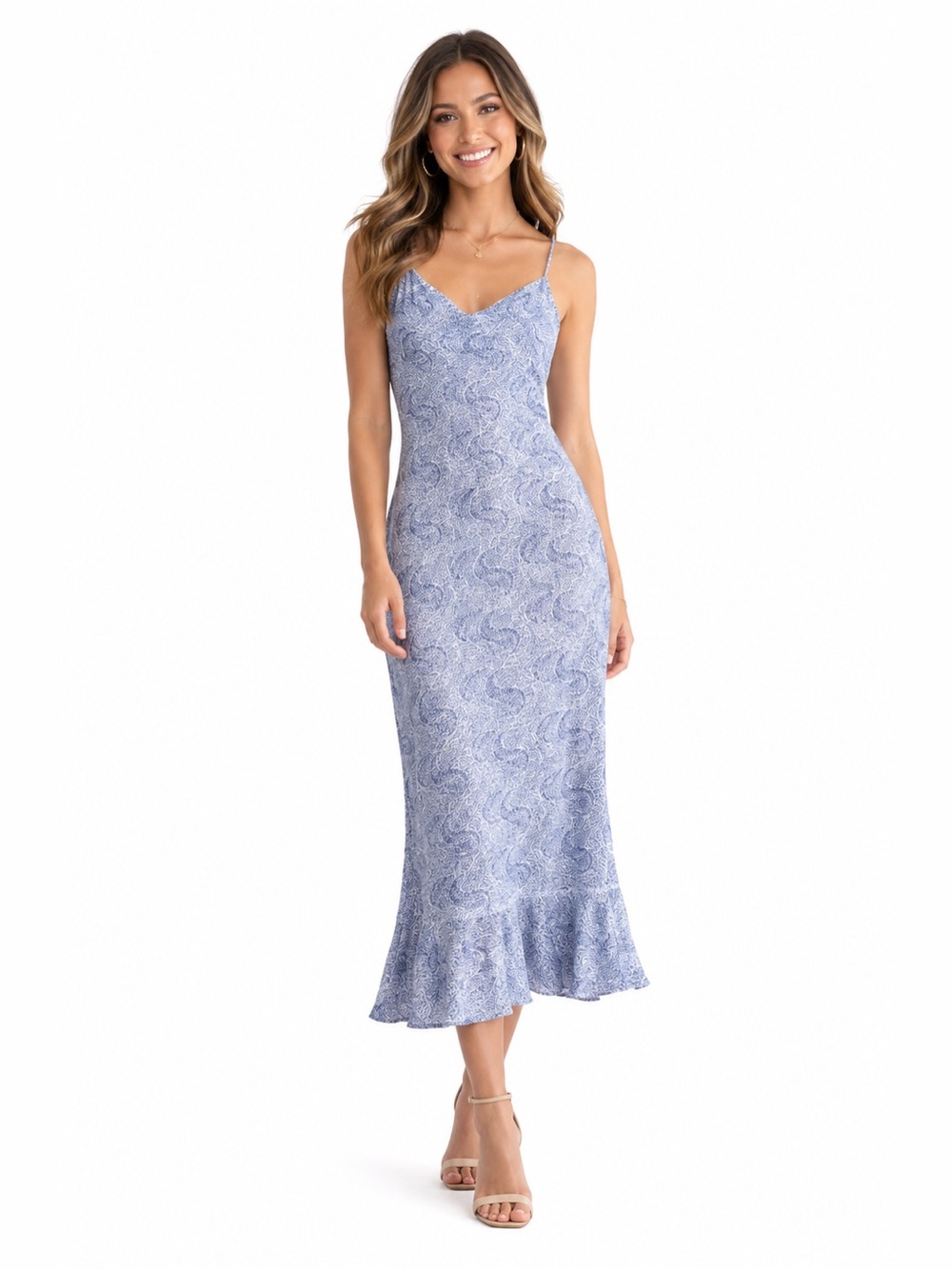 Tommy Hilifiger Blue Sweetheart Maxi Sundress
